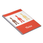 3 Cat Hinterns #1 Notebook Notizblock (Rechte Seite)