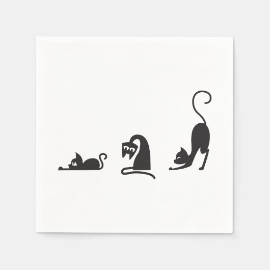 3 cats serviette (Vorderseite)