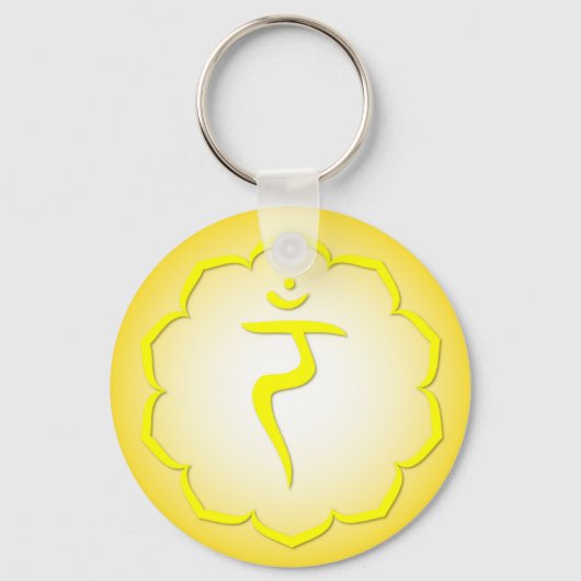 3. Chakra - Manipura Schlüsselanhänger (Vorderseite)
