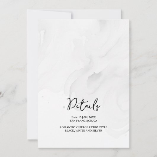 3 Chic Green Bridesmaid Dresses Watercolor Request (Rückseite)