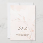 3 Chic Peach Bridesmaid Dresses Watercolor Ask (Rückseite)