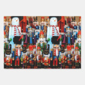 3 Christmas Nutcracker Wow farbenfrohe Nutcracker Geschenkpapier Set (Vorderseite 3)