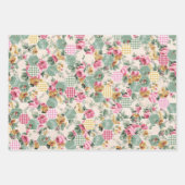 3 Collage Hütte Wallpaper Ephemera Sheets Geschenkpapier Set (Vorderseite 3)