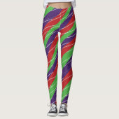 3 Color Candy cane Leggings (Vorderseite)
