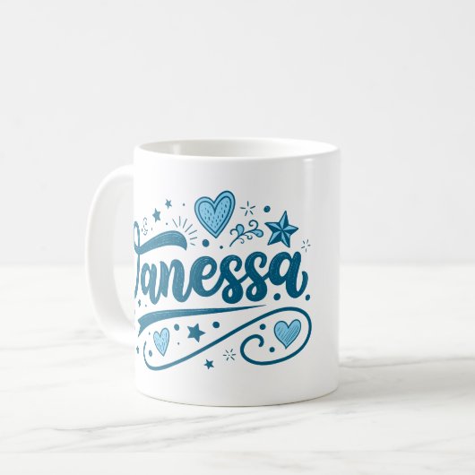 3 Color Vanessa 1 Kaffeetasse (Vorderseite Links)