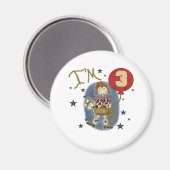 3. Cowgirl-Geburtstag Magnet (Vorderseite/Rückseite)