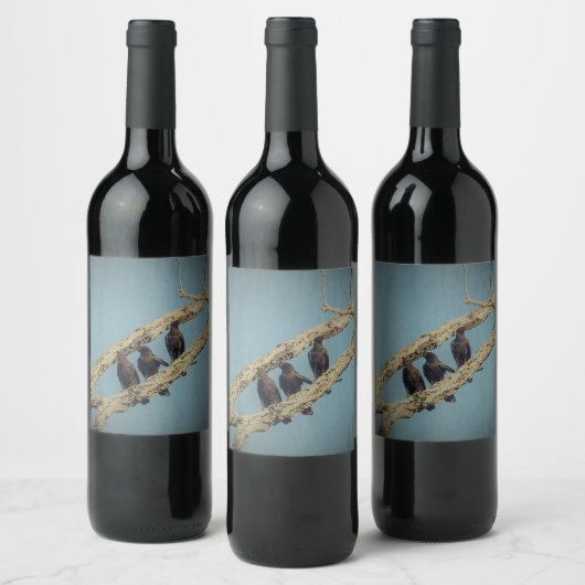 3 Crows Wine Label Weinetikett (Flaschen)