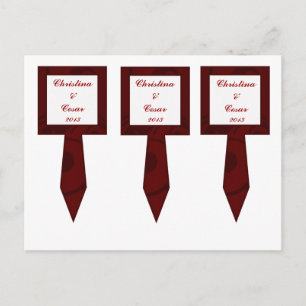 3 Cup Cake Pick Dark Maroon Grau Wirbel Rot Weiß Postkarte
