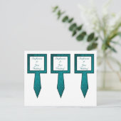 3 Cup Cake Picks Arabian Aquamarin Postkarte (Stehend Vorderseite)