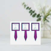 3 Cup Cake Picks Arabian Lila Postkarte (Stehend Vorderseite)