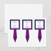 3 Cup Cake Picks Arabian Lila Postkarte (Vorne/Hinten)
