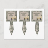 3 Cup Cake Picks ARMY ACU Camoflauge Digitale Camo Einladungspostkarte (Vorderseite)