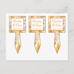3 Cup Cake Picks Assorted Seashells Orange Postkarte
