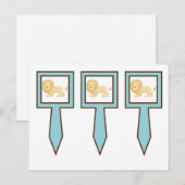 3 Cup Cake Picks Blue Jungle Lion Postkarte (Vorne/Hinten)