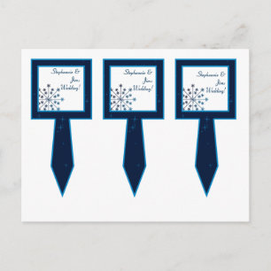 3 Cup Cake Picks Blue Stars und Schneeflocken Postkarte