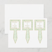 3 Cup Cake Picks Damask Paris Postkarte (Vorne/Hinten)