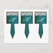 3 Cup Cake Picks Distrisated Aquamarine Holzspitze Postkarte (Vorderseite)