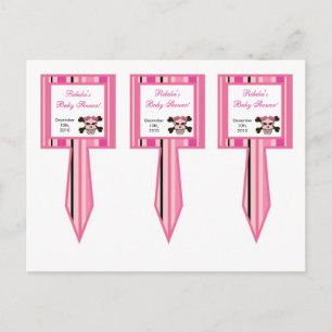 3 Cup Cake Picks Girl Pink Punk Rock Gitarre Einladungspostkarte