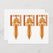 3 Cup Cake Picks Herbst Pumpkin Baby Herbst Postkarte (Vorne/Hinten)