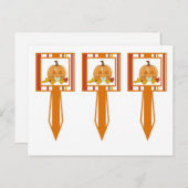 3 Cup Cake Picks Herbst Pumpkin Baby Herbst Postkarte (Vorne/Hinten)
