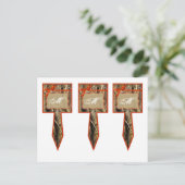 3 Cup Cake Picks Jäger Camoflouge Camouflage Orang Postkarte (Stehend Vorderseite)