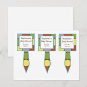 3 Cup Cake Picks Jungle Tales Safari Einladungspostkarte (Vorne/Hinten)