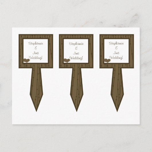3 Cup Cake Picks Love Birds Postkarte (Vorderseite)