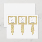 3 Cup Cake Picks marokkanisches Party Einladungspostkarte (Vorne/Hinten)