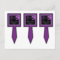 3 Cup Cake Picks Mis XV Lila Lilac Schwarzes Party
