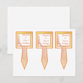 3 Cup Cake Picks Paris Peach Postkarte (Vorne/Hinten)