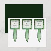 3 Cup Cake Picks Peacock Grüne Federn Postkarte (Vorne/Hinten)