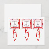 3 Cup Cake Picks Red Cherry Blossom Postkarte (Vorne/Hinten)