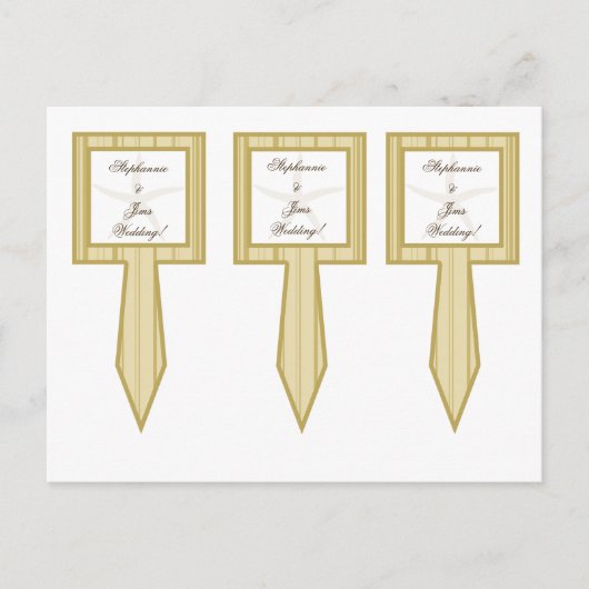 3 Cup Cake Picks Sandstrand Postkarte (Vorderseite)