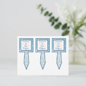 3 Cup Cake Picks Twinkling Schnee / Bare Tree Postkarte (Stehend Vorderseite)