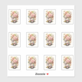 3 Cup der Blume Aufkleber