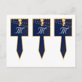 3 Cup Kuchen Picks Papier Laternen auf blaues Chin Postkarte (Vorderseite)