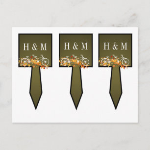 3 Cup Kuchen Picks Whimsical Brown Fall Doppelrad Postkarte