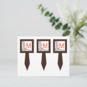 3 Cup Tortenpicks Fall Baum erste Schnitte Herbst Postkarte (Stehend Vorderseite)