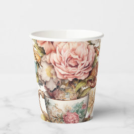 3 Cups Blume Pappbecher