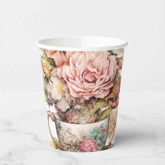 3 Cups Blume Pappbecher (Links)