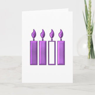 "3-D" Adventskranzen Karte