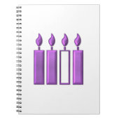 "3-D" Adventskranzen Notizblock (Vorderseite)