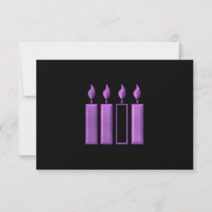 "3-D" Adventskranzen RSVP Karte