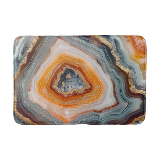 3 D Agate Bath Mat Badematte (Vorderseite)