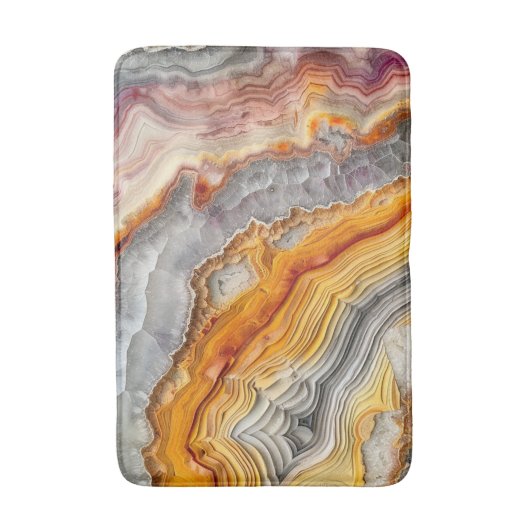 3 D Agate Bath Mat Badematte (Vorderseite Vertikal)