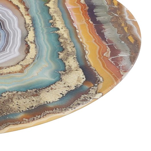3 D Agate Cutting Board Schneidebrett (Ecke)
