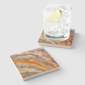 3 D Agate Stone Untersetzer (Seitenansicht)