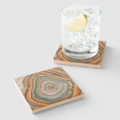 3 D Agate Stone Untersetzer (Seitenansicht)