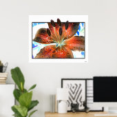 3-D Art Lilie Poster (Heimbüro)