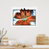3-D Art Lilie Poster (Küche)